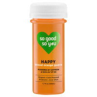 So Good So You Probiotic Juice Shot, Blood Orange Guava, Happy, 1.7 Fluid ounce