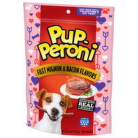 Pup-Peroni Dog Snacks, Filet Mignon & Bacon Flavors, 5.6 Ounce