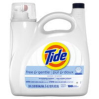 Tide Free & Gentle Liquid Laundry Detergent, 132 fl oz, 100 Loads, 132 Fluid ounce