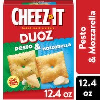 Cheez-It Duoz Baked Snack Crackers, Pesto and Mozzarella, 12.4 Ounce