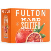 Fulton Hard Seltzer, Blood Orange, 12 Pack Cans, 144 Fluid ounce