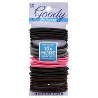 Goody Ouchless Ponytails, Medium Hair, 30 Each