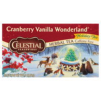 Celestial Seasonings Herbal Tea, Caffeine Free, Cranberry Vanilla Wonderland, Tea Bags, 20 Each