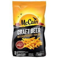 McCain Battered Potatoes, Thin Cut, Craft Beer, 22 Ounce