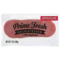 Prime Fresh Delicatessen Sliced Deli Thin Hard Salami, 7 Ounce