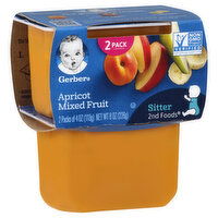 Gerber Natural for Baby Apricot Mixed Fruit, Sitter 2nd Foods, 2 Pack, 2 Each
