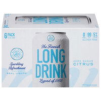 The Finnish Long Drink Gluten Free Zero Sugar Citrus Gin, 6 Each