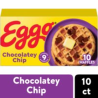 Eggo Frozen Waffles, Chocolatey Chip, 12.3 Ounce