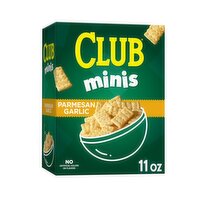 Club Mini Crackers, Parmesan Garlic, 11 Ounce