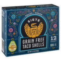 Siete Taco Shells, Grain Free, 12 Each