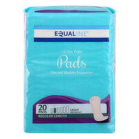 Equaline Pads, Ultra Thin, Light Absorbency, Regular Length, 20 Each