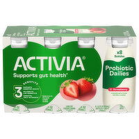 Activia Low Fat Probiotic Dailies Strawberry Yogurt Drink, 8 Each