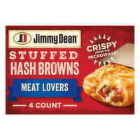 Jimmy Dean Stuffed Hash Browns Meat Lovers Frozen Breakfast, 4 Each