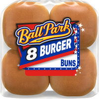 Ball Park White Burger Buns, 8 count, 15 oz, 8 Each