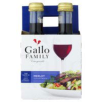 Gallo Family Vineyards Merlot Red Wine 4 Single, 187 Millilitre