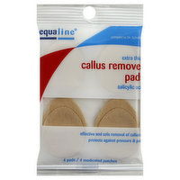 Equaline Callus Remover Pads, Extra Thick, 4 Each