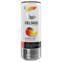 Celsius Live Fit Sparkling Mango Lemonade Energy Drink, 12 Fluid ounce