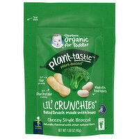 Gerber Organic for Toddler Lil' Crunchies, Cheezy Style Broccoli, Plant-Tastic, Toddler (12+ Months), 1.59 Ounce