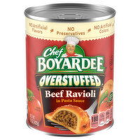Chef Boyardee Overstuffed Beef Ravioli in Pasta Sauce, 15 Ounce