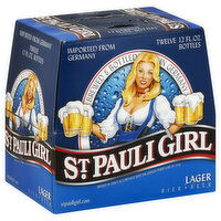 St Pauli Girl Beer, Lager, 12 Each