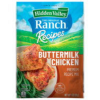 Hidden Valley Recipe Mix, Premium, The Ranch Recipes, Buttermilk Chicken, 1 Ounce