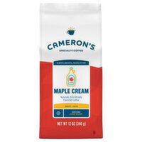 Cameron's Coffee, Smooth, Ground, Light Roast, Maple Cream, 12 Ounce