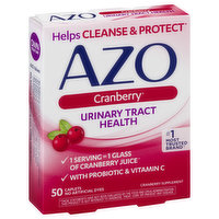 AZO Urinary Tract Health, Cranberry, Caplets, 50 Each