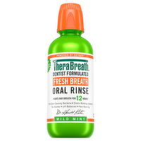 TheraBreath Oral Rinse, Fresh Breath, Mild Mint, 16 Fluid ounce