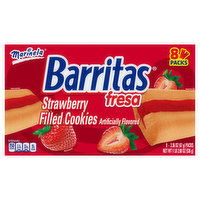 Marinela Barritas Fresa, Strawberry Filled Cookies, 8 Pack, 8 Each