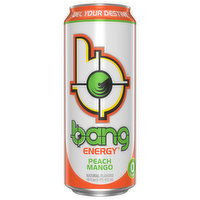 Bang Energy Drink, Peach Mango, 16 Fluid ounce