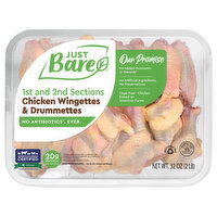 Just Bare Chicken Wingettes & Drumettes, 32 Ounce