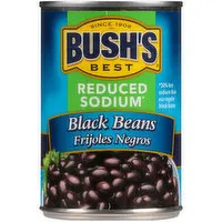 Bushs Best Reduced Sodium Black Beans, 15 Ounce