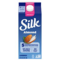 Silk Unsweet Almondmilk, 64 Fluid ounce