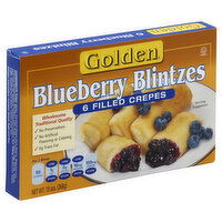 Golden Blintzes, Blueberry, 6 Each