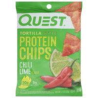 Quest Protein Chips, Chili Lime Flavor, Tortilla Style, 1.1 Ounce