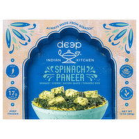 Deep Indian Kitchen Spinach Paneer, Mild Spice, 10 Ounce