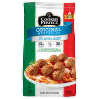 Cooked Perfect Meatballs, Original, Flame Broiled, 18 Ounce