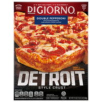 DiGiorno Pizza, Detroit Style Crust, Double Pepperoni, 21.3 Ounce