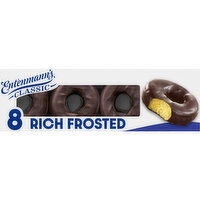 Entenmann's Rich Frosted Chocolate Donuts, 8 count, 16.5 oz, 8 Each