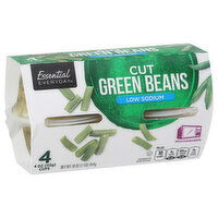 Essential Everyday Green Beans, Low Sodium, Cut, 4 Each