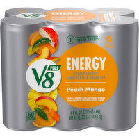 V8® +Energy® Peach Mango Juice Energy Drink, 48 Fluid ounce