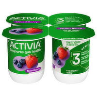 Activia 1.5% Milkfat Low Fat Mixed Berry Yogurt, 4 Each