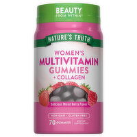 Nature's Truth Multivitamin + Collagen, Women's, Gummies, Natural Mixed Berry Flavor, 70 Each