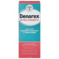 Denorex Dandruff Shampoo + Conditioner, Medicated, Extra Strength, 10 Fluid ounce