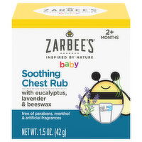 Zarbee's Chest Rub, Soothing, Baby, 1.5 Ounce