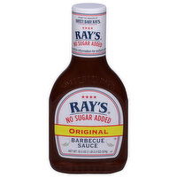 Ray's Barbecue Sauce, No Sugar Added, Original, 18.5 Ounce