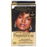 Superior Preference Haircolor, Permanent, Ultimate Black 1, 1 Each