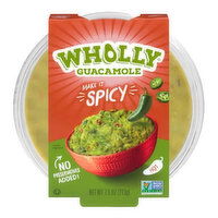 Wholly Guacamole Spicy Guacamole Bowl, 7.5 Ounce