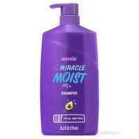 Aussie Aussie Miracle Moist Aussie Miracle Moist Shampoo, 26.2 fl oz, 26.1 Fluid ounce