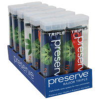 Preserve Razor Triple, 12 Each